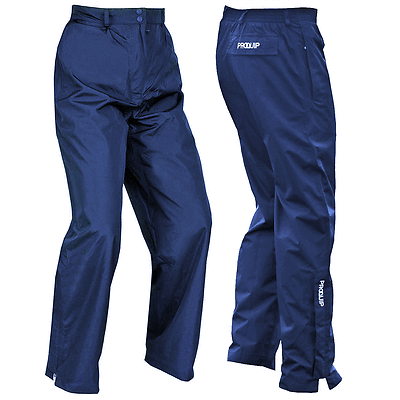 "NEW 2016" PROQUIP AQUASTORM PRO MENS NAVY WATERPROOF GOLF PANTS / TROUSERS