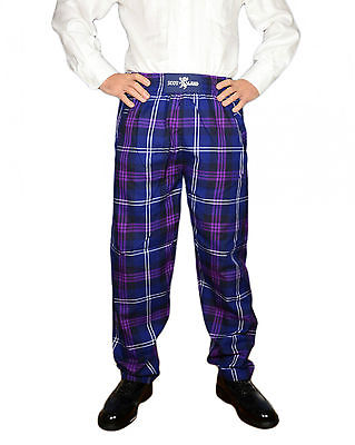 Mens Heritage Of Scotland Tartan Scottish Casual/ Golf Trousers