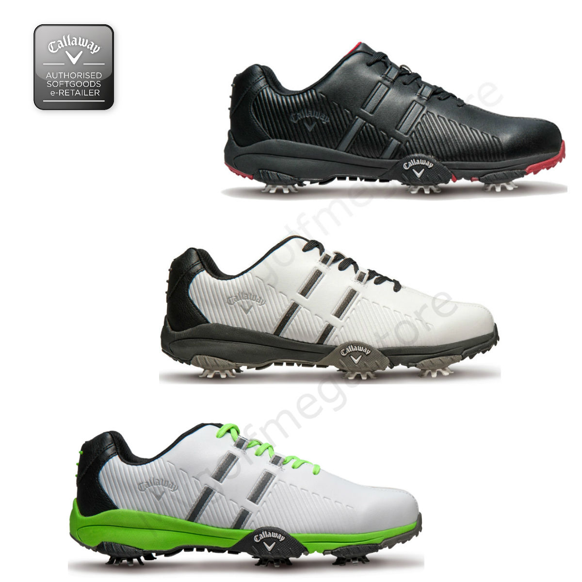 Callaway Golf Mens Chev Mulligan Golf Shoes - Waterproof - 3 colours