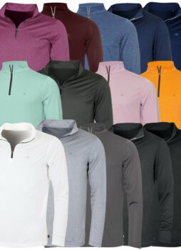 Calvin Klein Golf Mens 2021 Harlem 1/4 Zip Technical CK Sweater 26% OFF RRP
