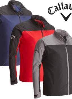 CALLAWAY CORPORATE WATERPROOF FULL ZIP MENS GOLF RAIN JACKET / ALL COLOURS