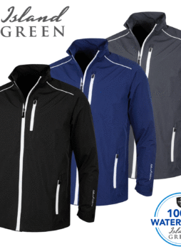 ISLAND GREEN MENS SEAM SEALED WATERPROOF GOLF JACKET / M-XXL / NEW 2021 MODEL