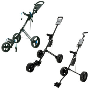 Ben Sayers Push Pull Golf Trolleys Cart Two Three Wheel Foldable Lightweight
