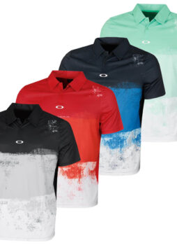 Oakley Mens Color Block Shade Short Sleeve Golf Polo Shirt 50% OFF RRP
