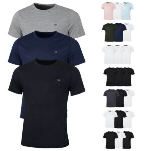 Calvin Klein Mens 2021 3-Pack CK Breathable Crew Performance T-Shirt