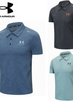 NEW Under Armour Mens UA Golf Sports Polo Shirt Smooth Shirts Tops