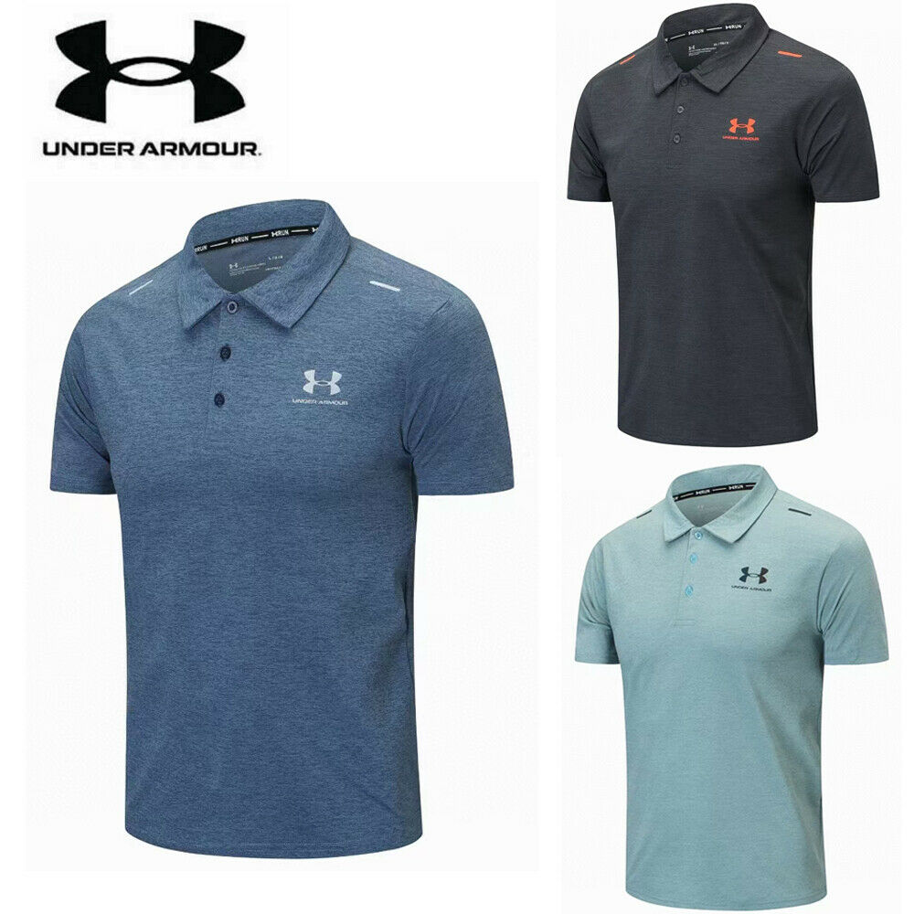 NEW Under Armour Mens UA Golf Sports Polo Shirt Smooth Shirts Tops
