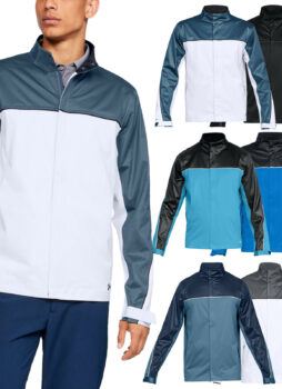 Under Armour Mens Storm Waterproof Jacket - UA Golf Full Zip Rain Coat Top