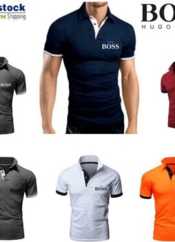 2021 Mens Golf Sports Polo Shirt Smooth Shirts Tops T-shirt Short Sleeve tee UK