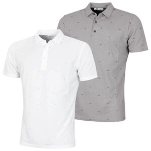 Calvin Klein Mens Monogram Breathable SmartTec UV 30+ Polo Shirt 54% OFF RRP