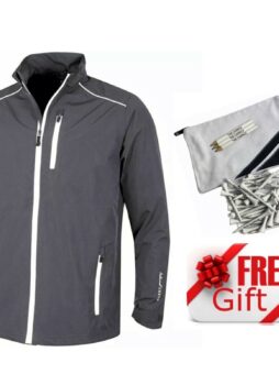 ISLAND GREEN MENS SEAM SEALED WATERPROOF GOLF JACKET / M-XXL / CHARCOAL NEW 2021