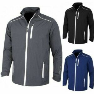 Island Green Mens Waterproof Jacket 3 Colours Full Zip Windproof Breathable
