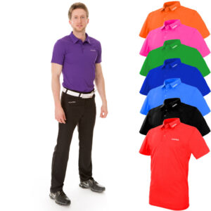 FUNKTION GOLF Mens Plain X-treme Performance Polo Shirt