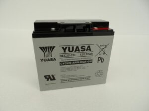 YUASA REC22-12 22AH 18 HOLE BATTERY POWAKADDY MOTOCADDY GOLF TROLLEY NP17 YPC22