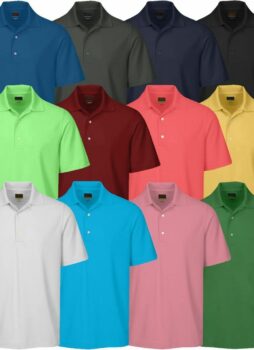 GREG NORMAN GOLF PERFORMANCE PLAY-DRY LB MICRO CORE PIQUE MENS GOLF POLO SHIRT