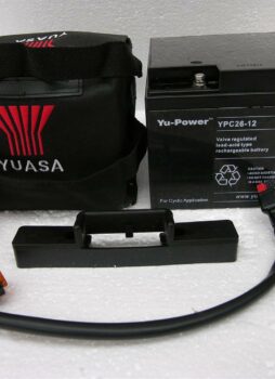 YUASA 12V 26AH 27 HOLE DEEP CYCLE BATTERY SUITS ALL ELECTRIC GOLF TROLLEY 24AH