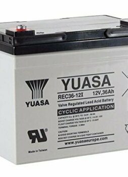 YUASA 36 HOLE GOLF TROLLEY BATTERY FITS MOCAD-HILLBILLY 12V 36AH REC36-12