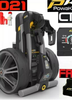 POWAKADDY CT6 ULTRA COMPACT ELECTRIC GOLF TROLLEY FREE ACCESSORY 24 HR DELIVERY!