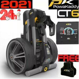 POWAKADDY CT6 ULTRA COMPACT ELECTRIC GOLF TROLLEY FREE ACCESSORY 24 HR DELIVERY!