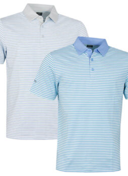 Callaway Golf Mens Pencil Stripe Moisture Wicking Golf Polo Shirt 43% OFF RRP