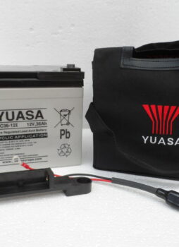 YUASA REC36-12 36AH 36 HOLE BATTERY FOR POWAKADDY MOTOCADDY GOLF TROLLEY YPC33