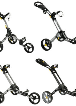 Masters iCart 3 Wheel Push Golf Trolley Quick-Fold Compact Lightweight Cart