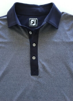 FJ FootJoy Blue Short Sleeved Stretch Golf Polo Shirt, Worn Once Condition - S