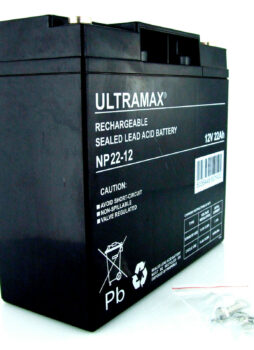 Ultramax 12V 22Ah AGM GOLF TROLLEY BATTERY (18 Holes) MOCAD, FRASER, HILLBILLY