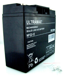 Ultramax 12V 22Ah AGM GOLF TROLLEY BATTERY (18 Holes) MOCAD, FRASER, HILLBILLY