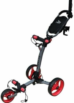Axglo TriLite 3 Wheeled Trolley Grey/Red (Umbrella & Drinks Holder + Boot Bag)