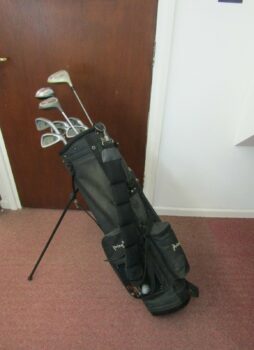 Set Of Golf Clubs Used In Pringle Bag Putters Drivers Wedges