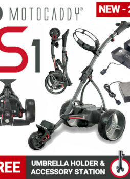 Motocaddy S1 Electric Golf Trolley Graphite Standard Lithium (18) - NEW! 2020