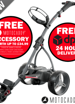 MOTOCADDY 2020 S1 ELECTRIC GOLF TROLLEY +18 HOLE LITHIUM BATTERY +FREE ACCESSORY