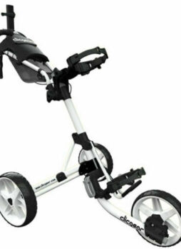 Clicgear 4.0 3 Wheel Golf Trolley in White + Umbrella & Drinks Holder Brand New