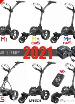 MOTOCADDY 2021 ELECTRIC GOLF TROLLEY RANGE M1, M3 GPS, M5 GPS, M7 REMOTE & MTECH