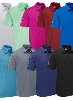 STUBURT GOLF MENS SPORT TECH BREATHABLE PERFORMANCE GOLF POLO SHIRT
