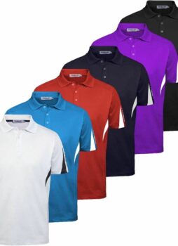 PROQUIP GOLF MENS TECHNICAL PANELLED MENS SS STRETCH GOLF POLO SHIRT 50% OFF RRP