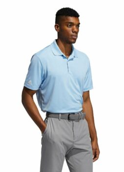 ADIDAS Golf Mens Performance Primegreen Golf Polo Shirt