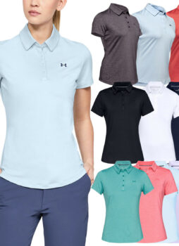 Under Armour Ladies Zinger 2.0 Polo Shirt Short Sleeve UA Golf Tennis Hockey Top