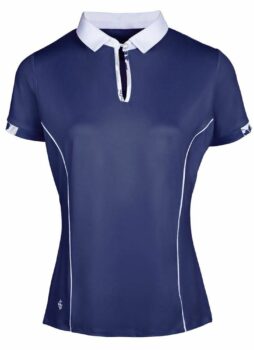 Island Green Golf Ladies UV Protection Quick Drying Floral Sleeve Polo Shirt Top